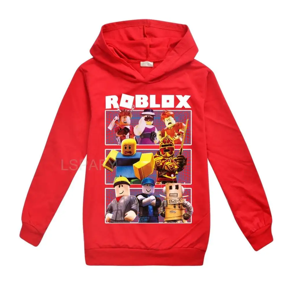 New ROBLOX Kids Clothes Children Cotton Printed Hoodies Long Sleeve Spring Autumn Toddler Boys Girls Fashion Sweatshirts