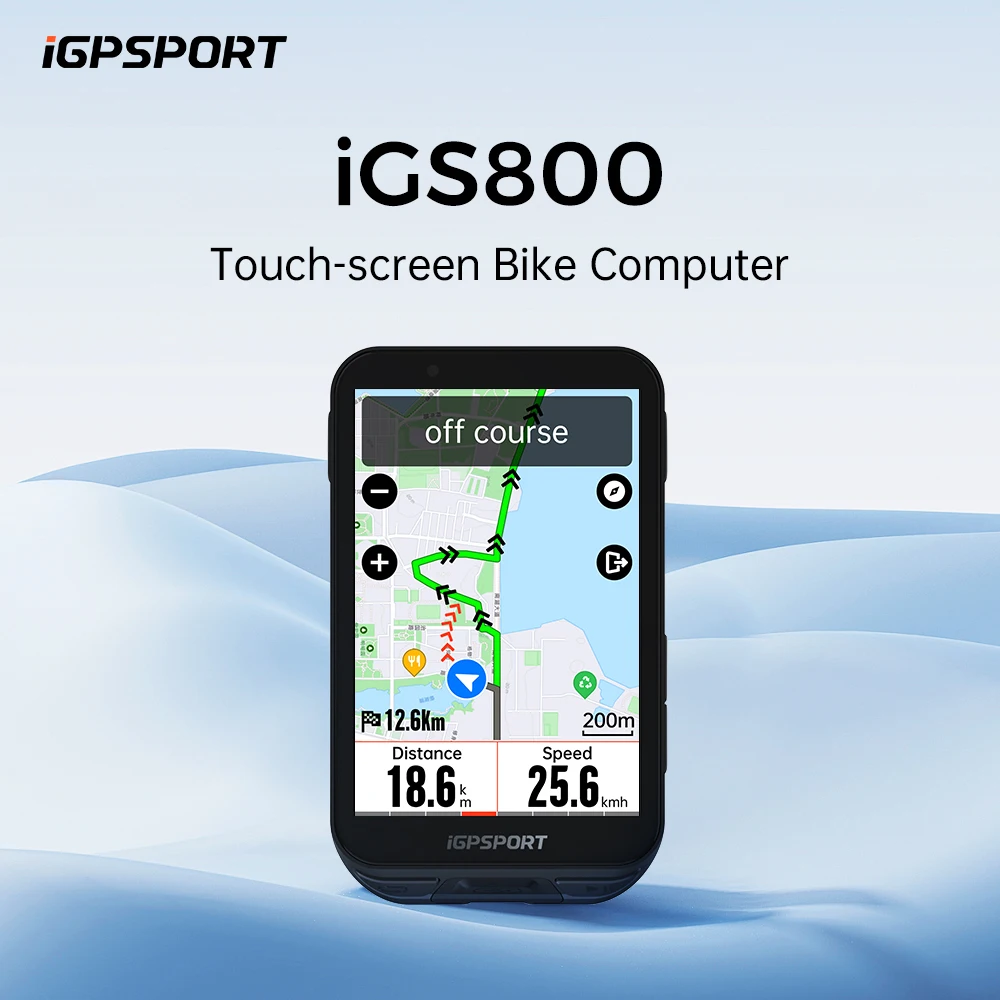 iGPSPORT iGS800 Touch-screen Bike Computer Professional GPS Cycling Computer Map Navigation WiFi ANT+ 50H Battery Life