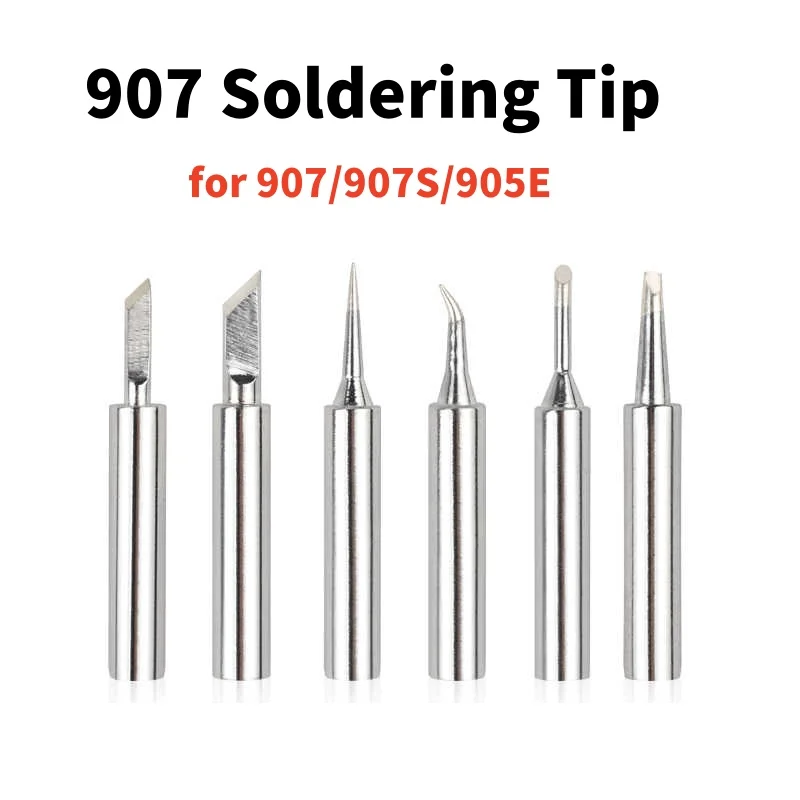 907-B/I/IS/K/SK/2C/3C2.4D/3.2D Soldering Tip Lead Free Replacement Compatible for 907/907S/905E Soldering Iron