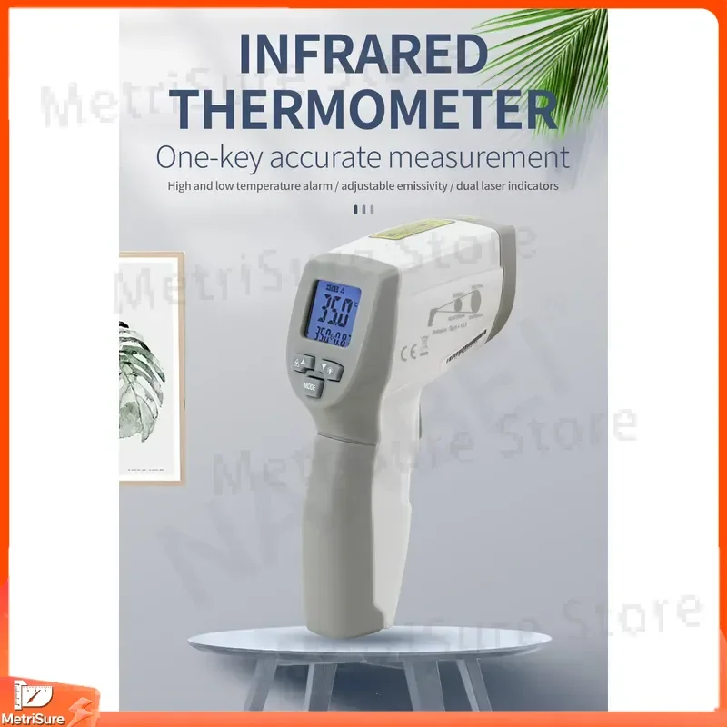 High Precision Non-Contact Infrared Thermometer Digital LCD Display Body Forehead Temperature Gun for Home Medical Use Fast