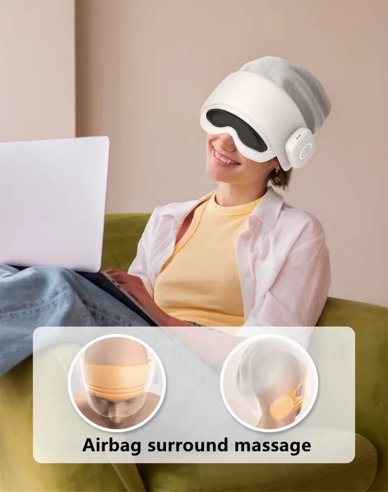 Removable Air Compression Massager Head Airbag,  Air Compression Head Massager, Electric Air Pressure Head Massager - Image 5