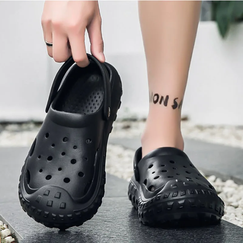 New fashion cave shoes Anti-slip cloud slippers summer novelty slippers Anti-slip beach pool shower padded thick bottom sandals