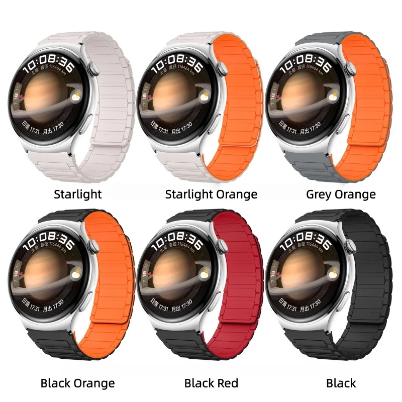 22mm Magnetic Band For Huawei Watch 4/3 Pro Samsung Gear S3 Ultimate Soft Silicone Loop Strap For Amazfit Balance GTR 4/3/2 47mm