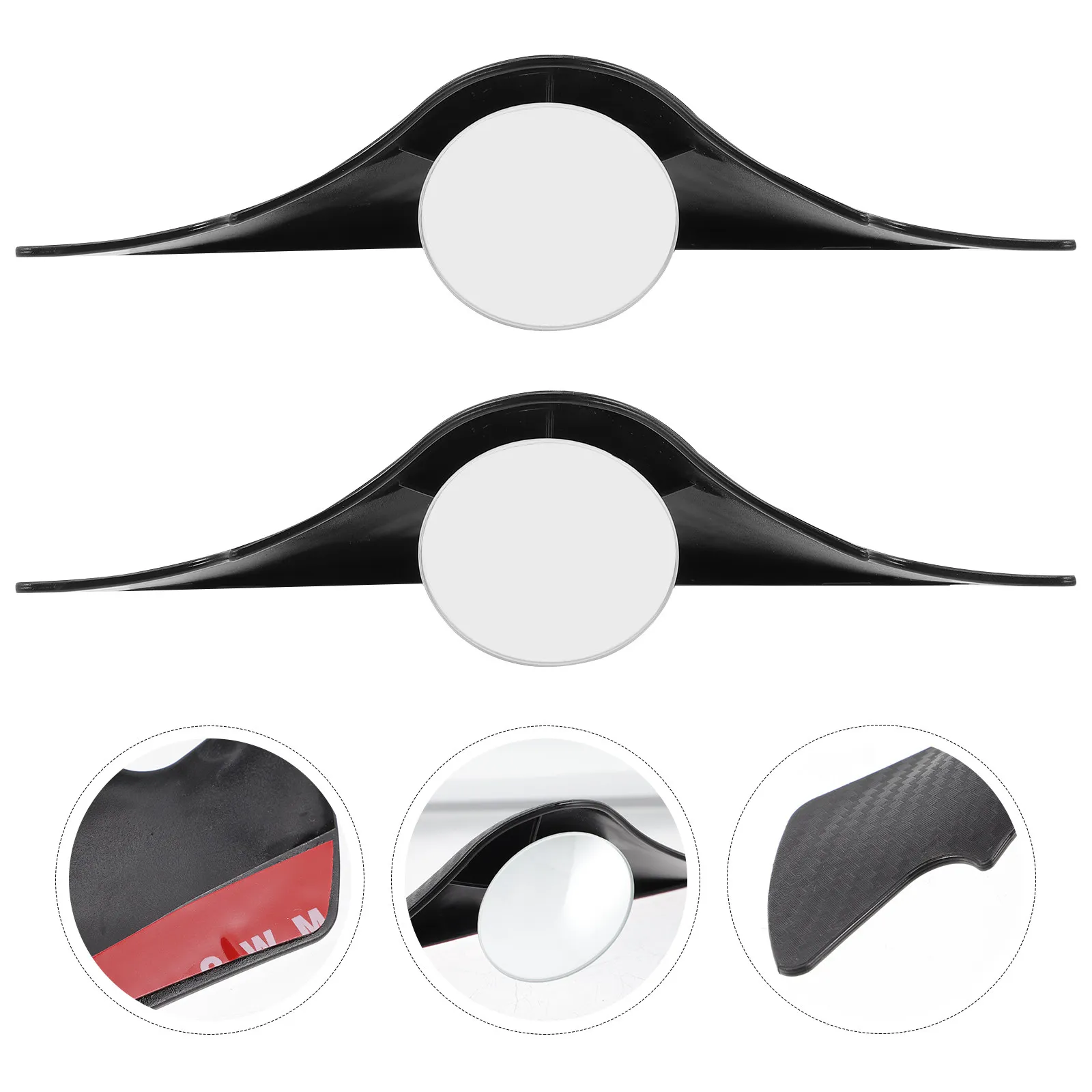 

2pcs Rear View Rain Shield Adjustable Convex Blind Spot Mirror Waterproof Side Mirror Cover For Cars Universal Fit Car Interior