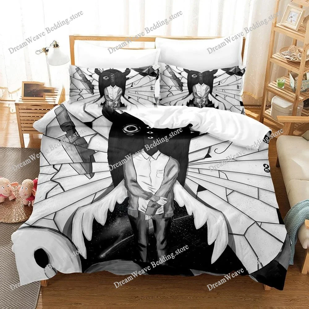

New 3d Print Anime Goodnight Punpun Bedding Set Boys Girls Twin Queen Size Duvet Cover Pillowcase Bed Kids Adult Home Textiles