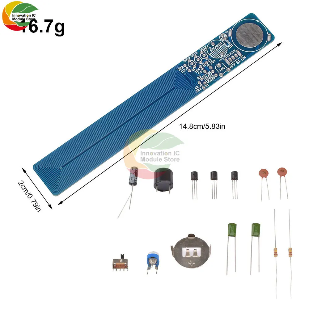 DC3-5V Eenvoudige Metaaldetector Elektronische Kit Diy Metalen Detector Kit Diy Technologie Training Lassen Metalen Detector Module