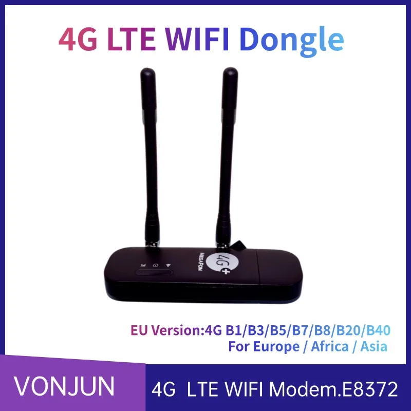 Unlocked OEM E8372 LTE WIngle with4G Sim Card Slot Wireless Router  E8372h-153 -517 Plus Antenna