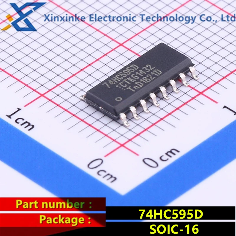 

10PCS 74HC595D 74HC595 SOIC-16 Logic Chip Register