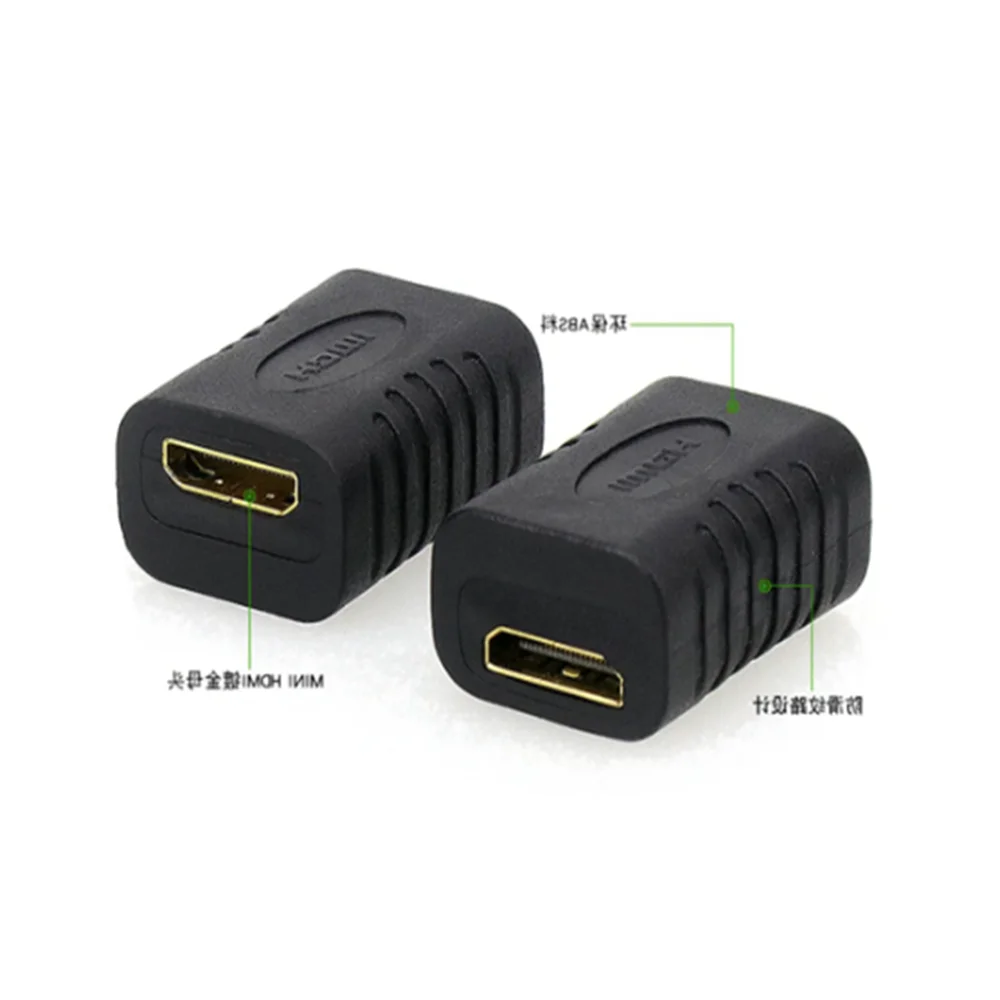 

1 Piece Mini HDMI Compatible with Mini HDTV Adapter for Female to Female Mini HD Adapter C Type to C Type