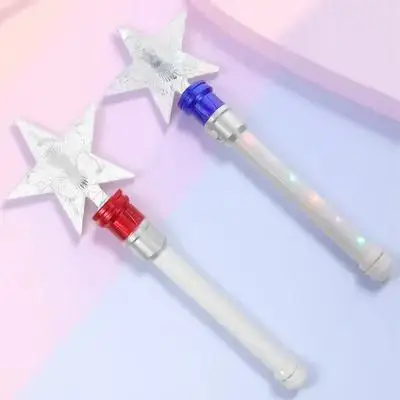 

2pcs Led Glow Wand Bright Rotating Light Display Portable For Parties Concerts Christmas New Year Fairy Star Wand Light Up
