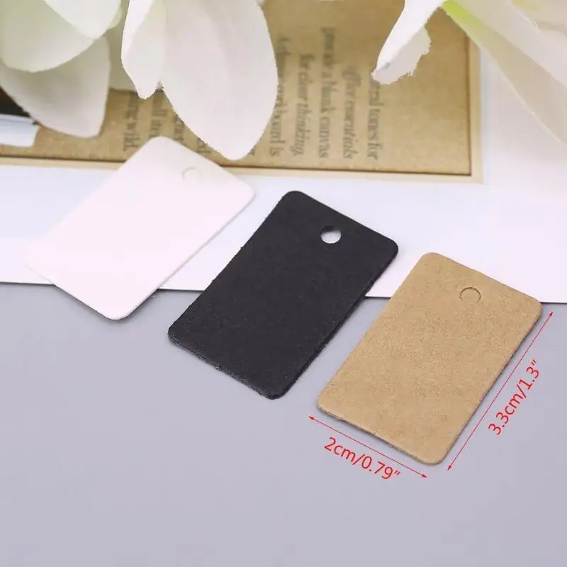 97qd 100pcs подарочные карты Kraft Pap