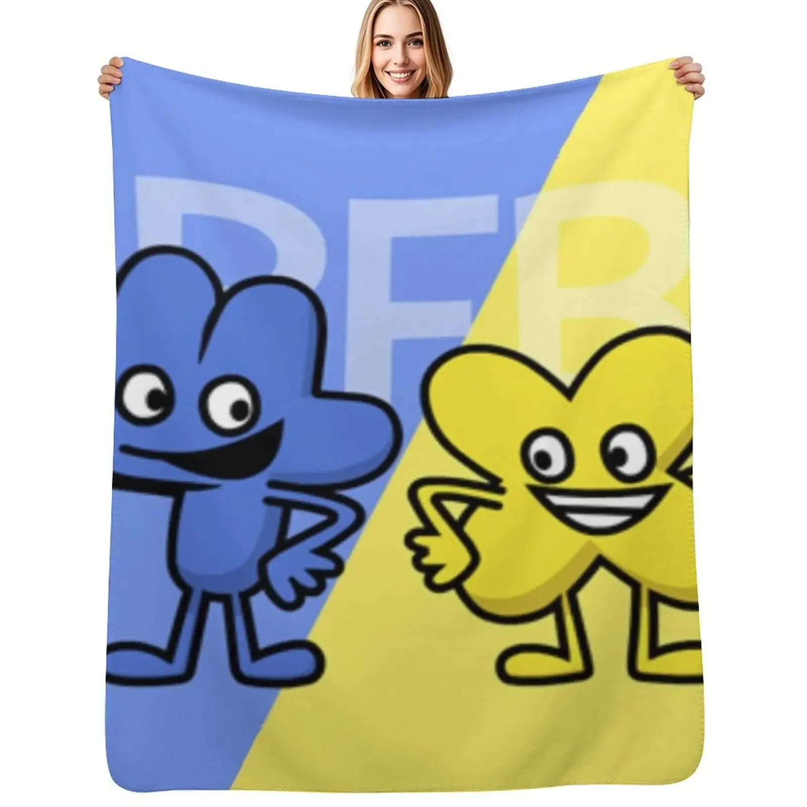 

BFB 4 and X design Throw Blanket Stuffeds Plush funny gift for sofa Blanket
