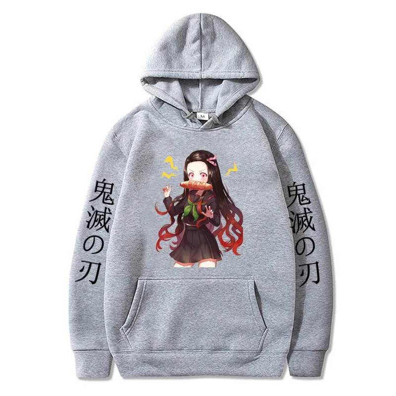 Anime Character Demon Slayer Impression Women's Clothing Fashion Sports Streetwear Casual Hoodie