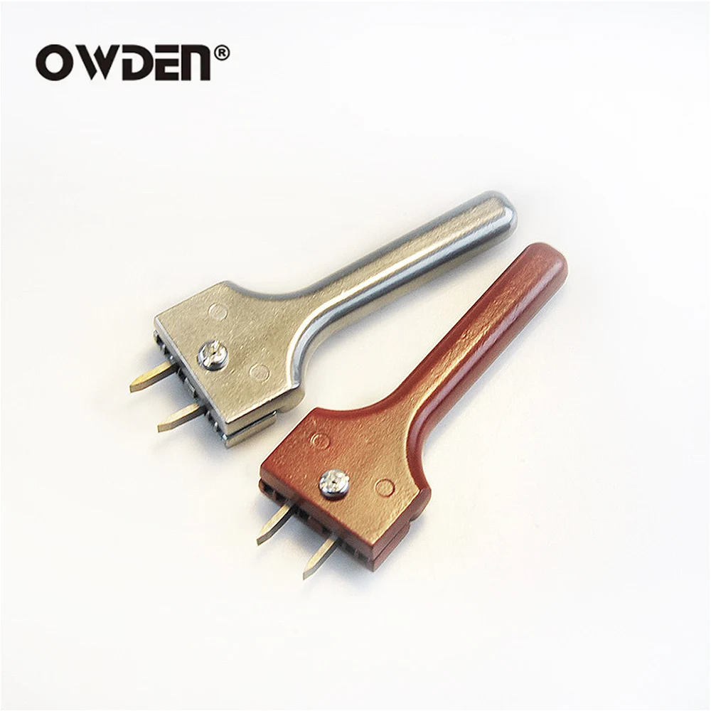 OWDEN in pelle regolabile Fork Puncher spaziatura 4-25mm strumento di spaziatura dei fori fai da te fatto a mano strumento di installazione del