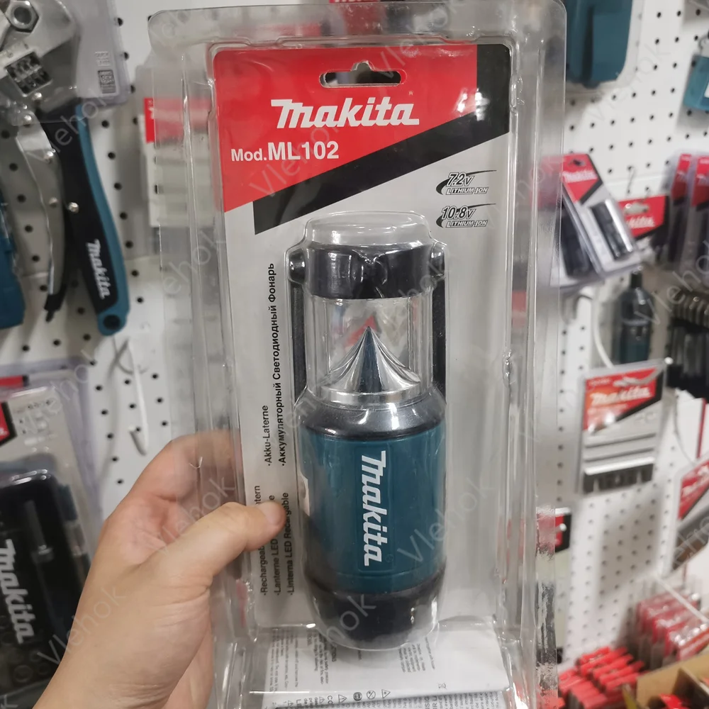 Makita ML102 7.2V Work Light Lithium-Ion Cordless LED Lantern/Flashlight with Bare Outdoor Light Hanging Lamp Tool Only