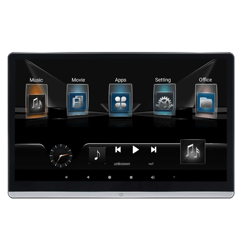 14 Inch  Car Headrest Monitor-Universal Rear Seat Screen 1080P IPS with USB/SD for WiFi SUV MPV