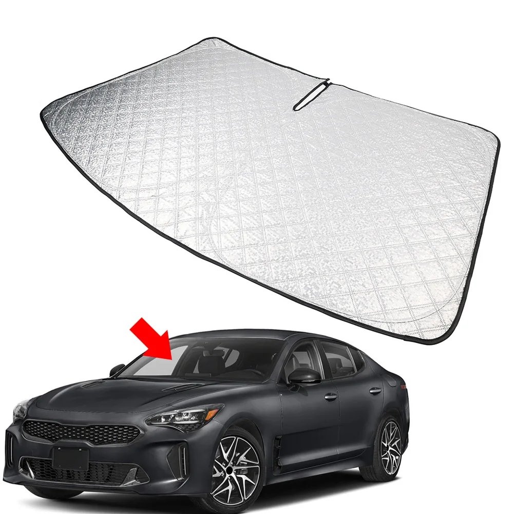 Car Window Sunshade Cover Sun Shade Front Windshield Visor Protector Folding For Kia Stinger 2018 2019 2020 2021 2022 2023