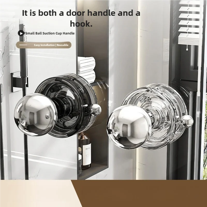 Suction Cup Door Handle, Kitchen sliding Door Armrest, Window Glass Sliding Door Handle Non Perforated Refrigerator Cabinet door