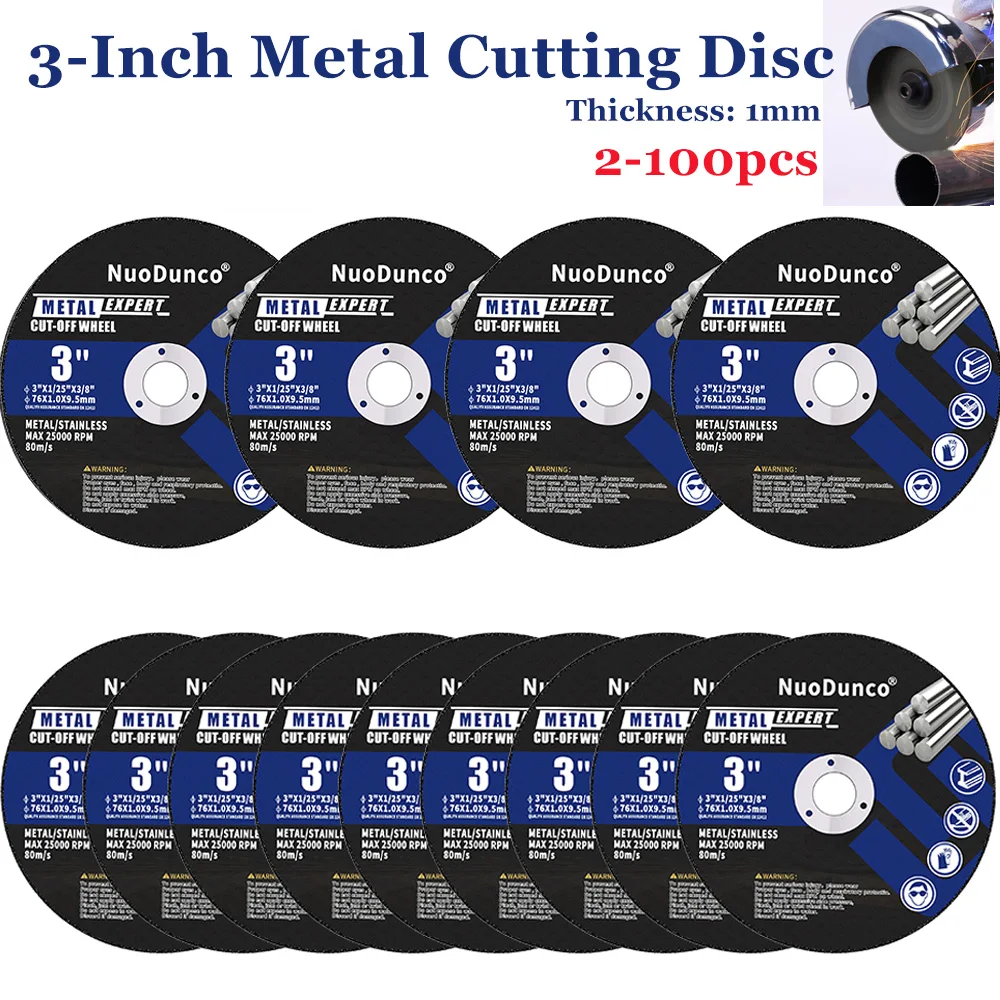 

New 3inch 75mm Resin Cutting Disc Dremal Metal Cut Off Wheel Grinding Disks For Angle Grinder Rotation Tool Accessories 2-100Pcs