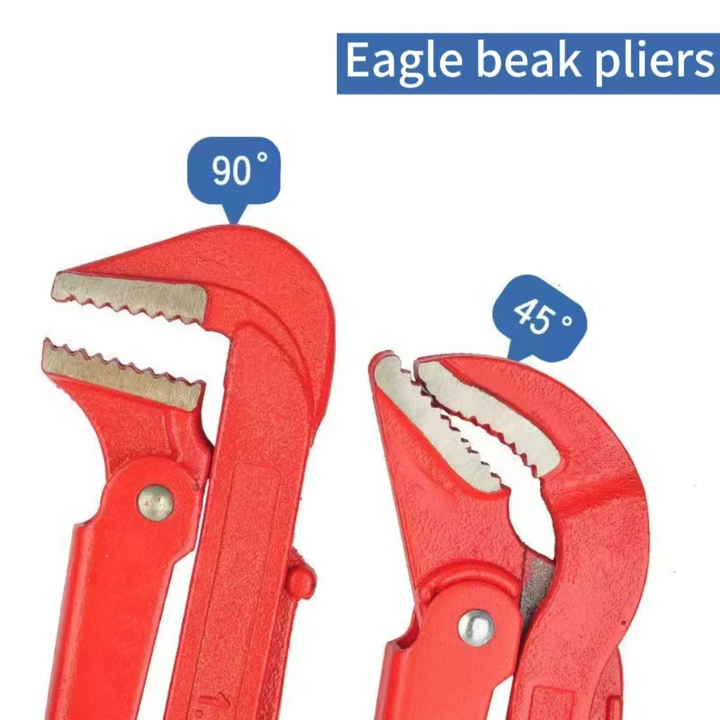 Eagle Beak Pliers 90°/45° Jaw Multi-Functional Pipe Wrench For Plumbing & Pipe Fitting
