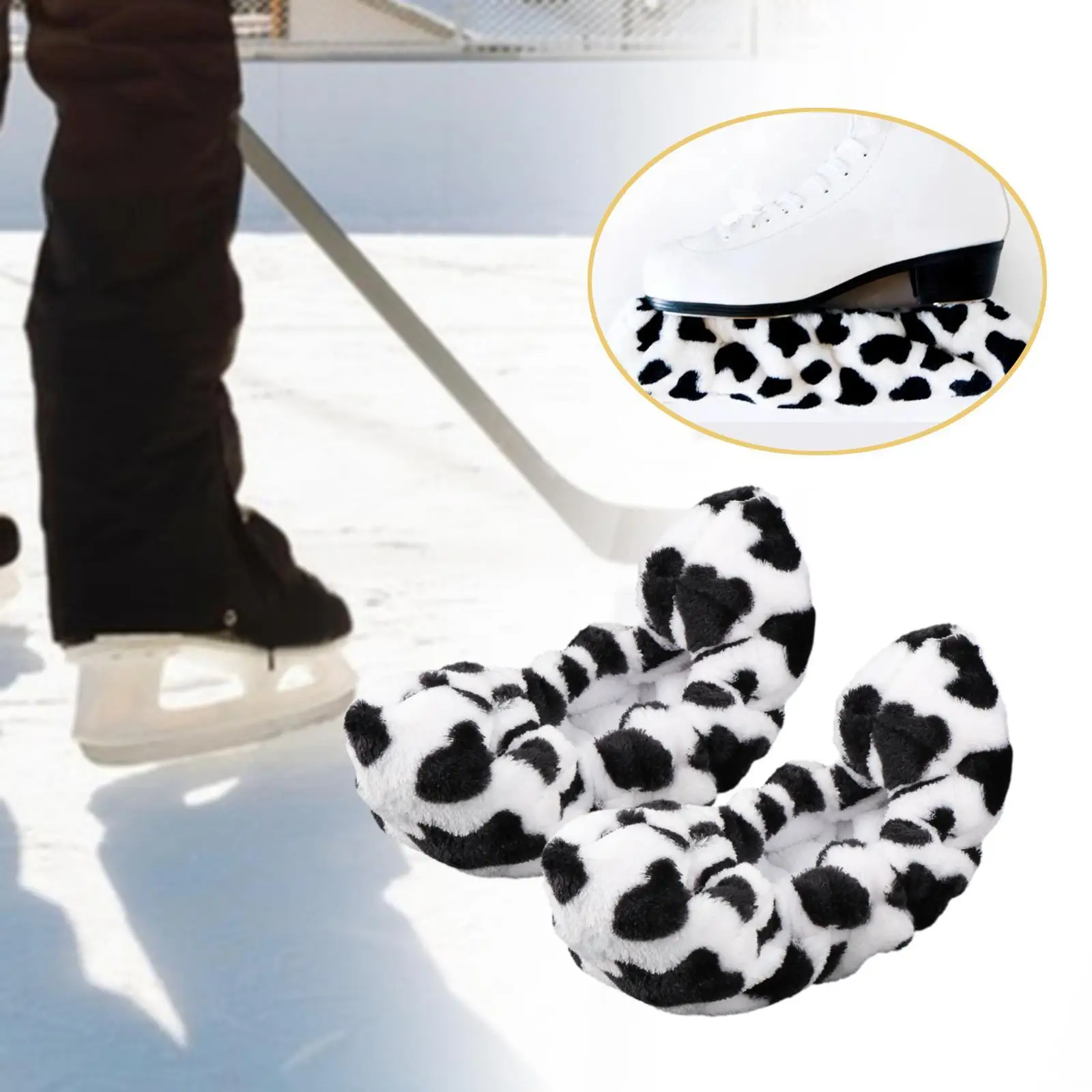 Ice Skate Blade Covers Water Absorbing Comfortable Lightweight Skating Soakers