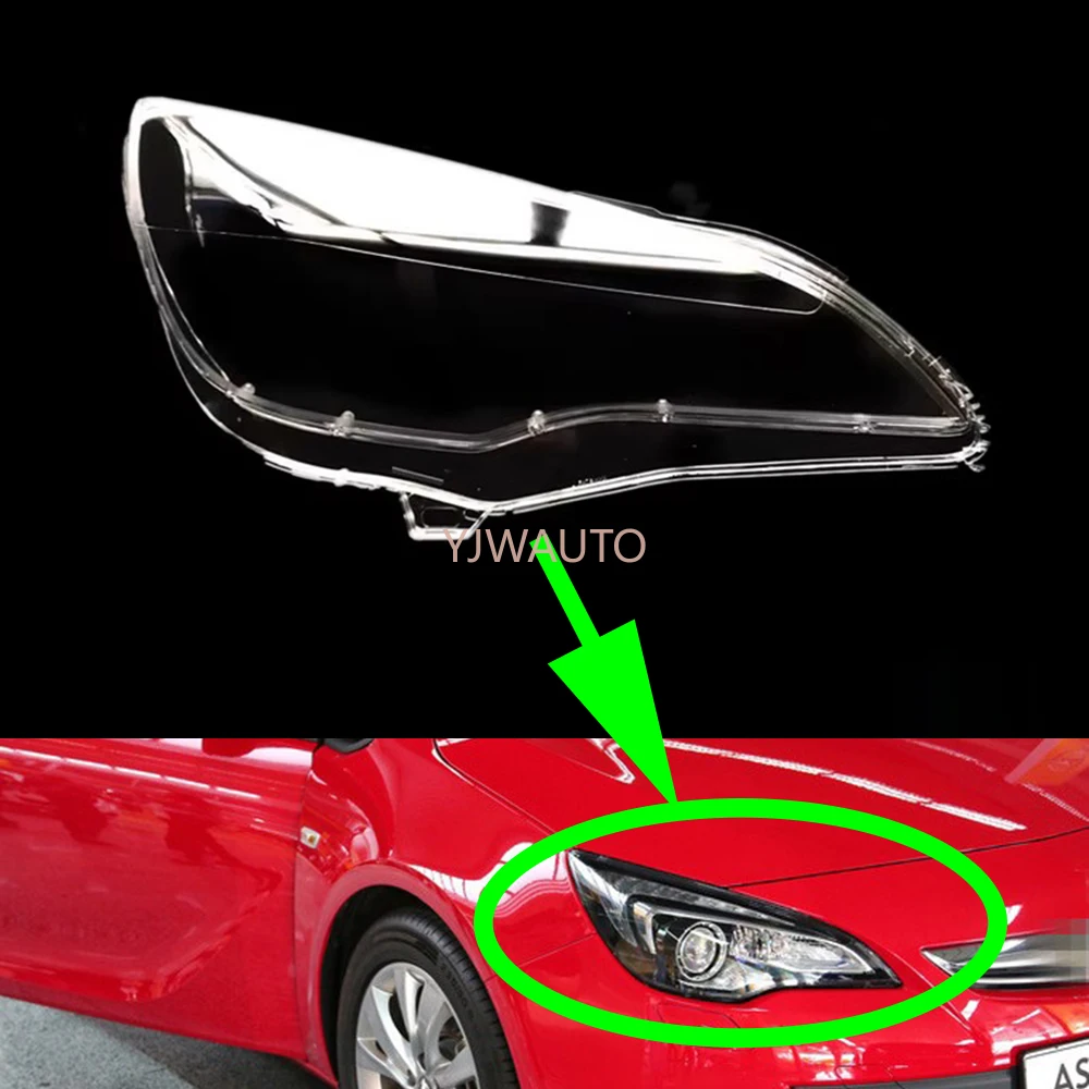 

For OPel Astra GTC 2011 2012 2013 2014 Headlamp Lens Car Headlight Cover Glass Front Lampshade Lamp Hoods Auto Shell