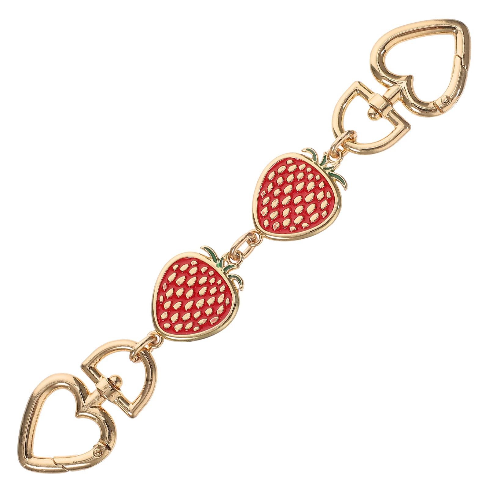 Tasverlengketting met stijlvol aardbeienontwerp Sterke slijtvaste vervangende riem voor crossbody-schoudertas Modieus