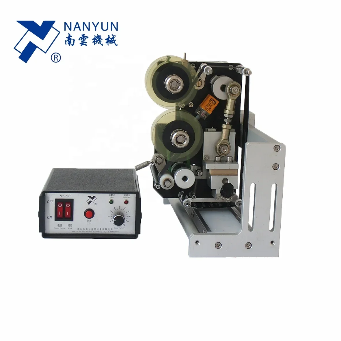 NY-802 NanYun Brand Automatic Hot Stamping Coding Machine For VFFS HFFS Packaging Machinery and Bottle Labeler