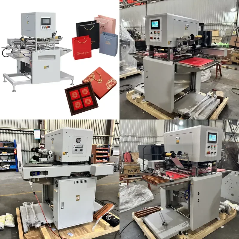 2026 CE Hardcover Heat Bronzing Machine Logo Card Leather Embossing Gold Silver Hot Stamping Machine for Paper