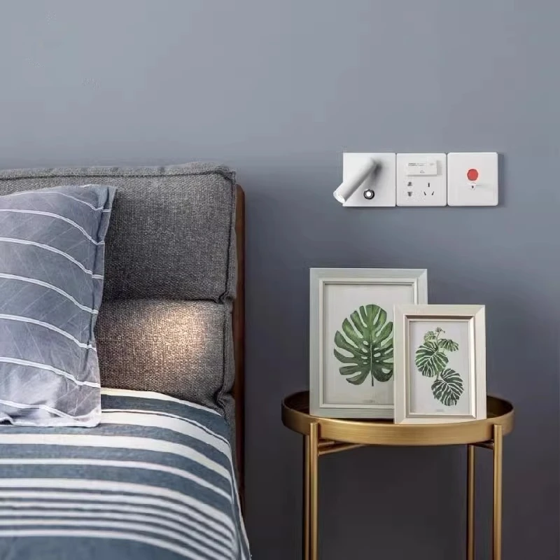 86 line box wall lamp, embedded reading lamp, master bedroom, bedside, children's room, desk, replacement socket, spotlight