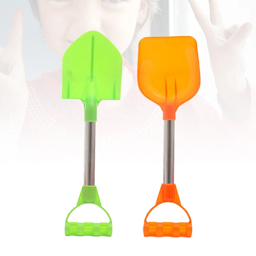 2pcs Creative Sand Shovels Sand Dredging Portable Spade Playing Beach Toys for Children Kids kids beach toys