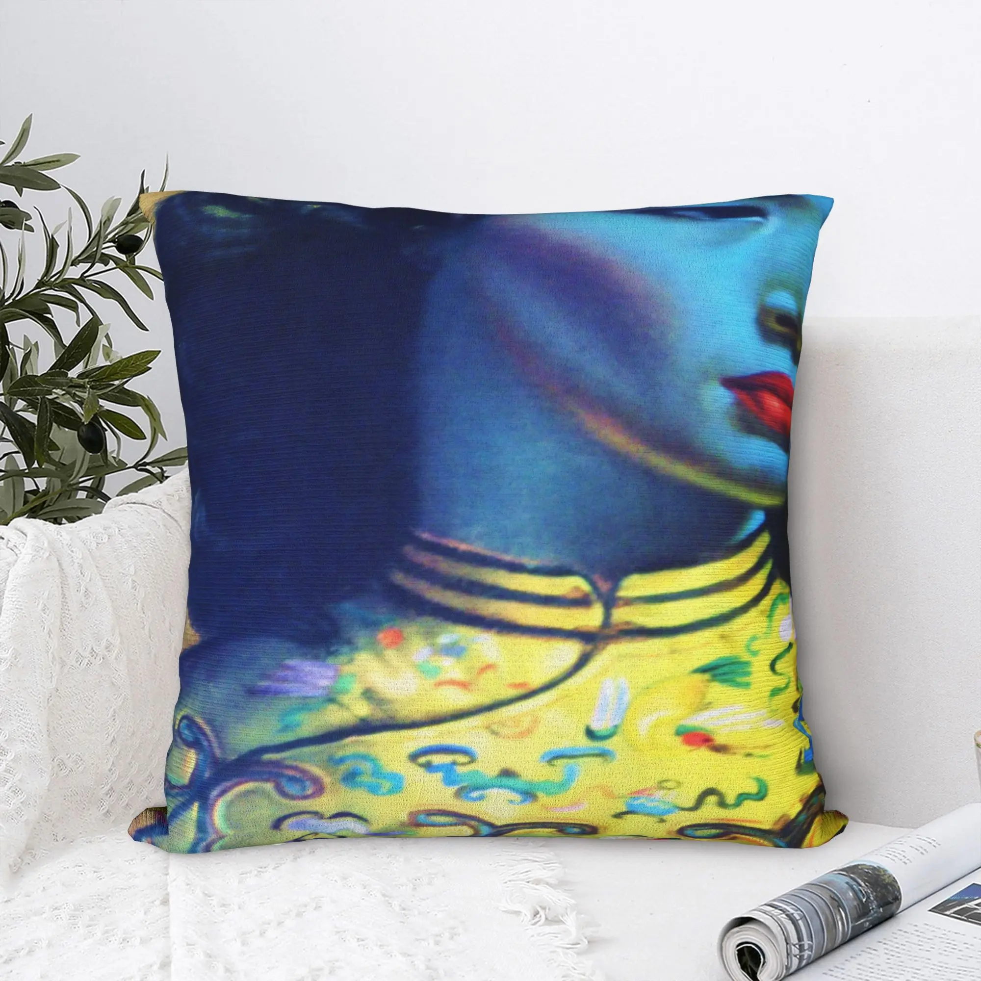Bedroom Decorations Miss Wong Vladimir Tretchikoff  Pillowcase Accessories  Pillow Cover Zippered Multiple Sizes