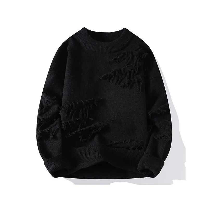 Зимние свитера мужские теплые модные повседневные вязаные пуловеры мужская уличная одежда свободные свитера с длинными рукавами мужские джемперы M-4XL