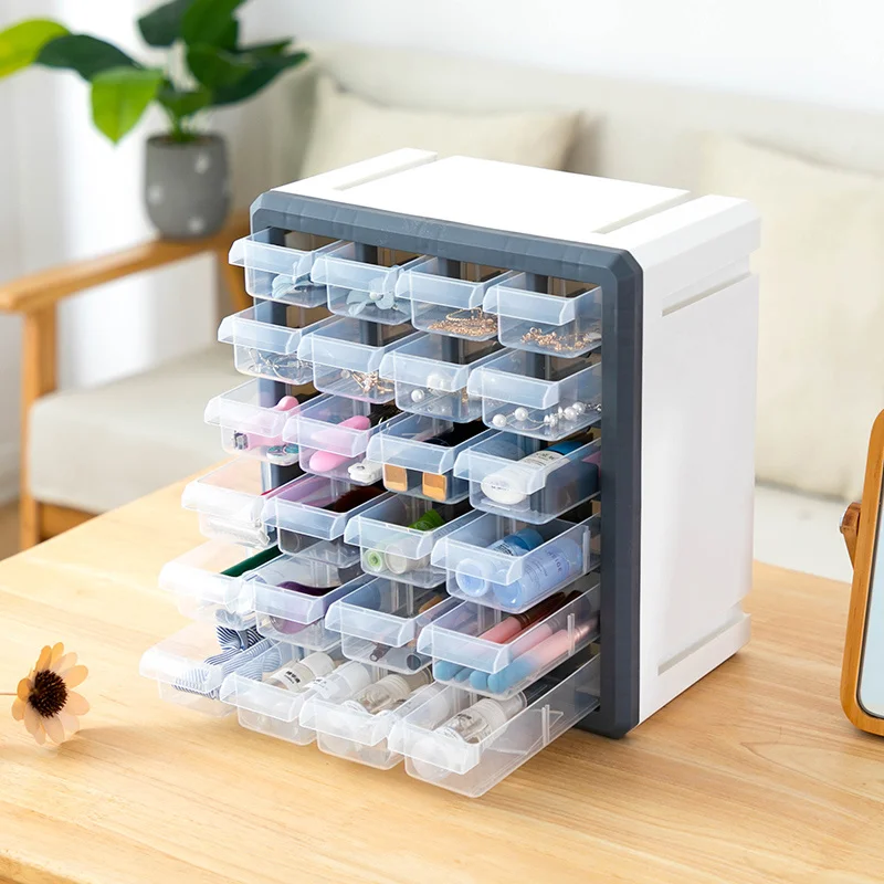 

Desktop Lego Organizer Box Building Blocks Classification Plastic Box Small Particle Parts Grid Transparent Medicine Pill's Box