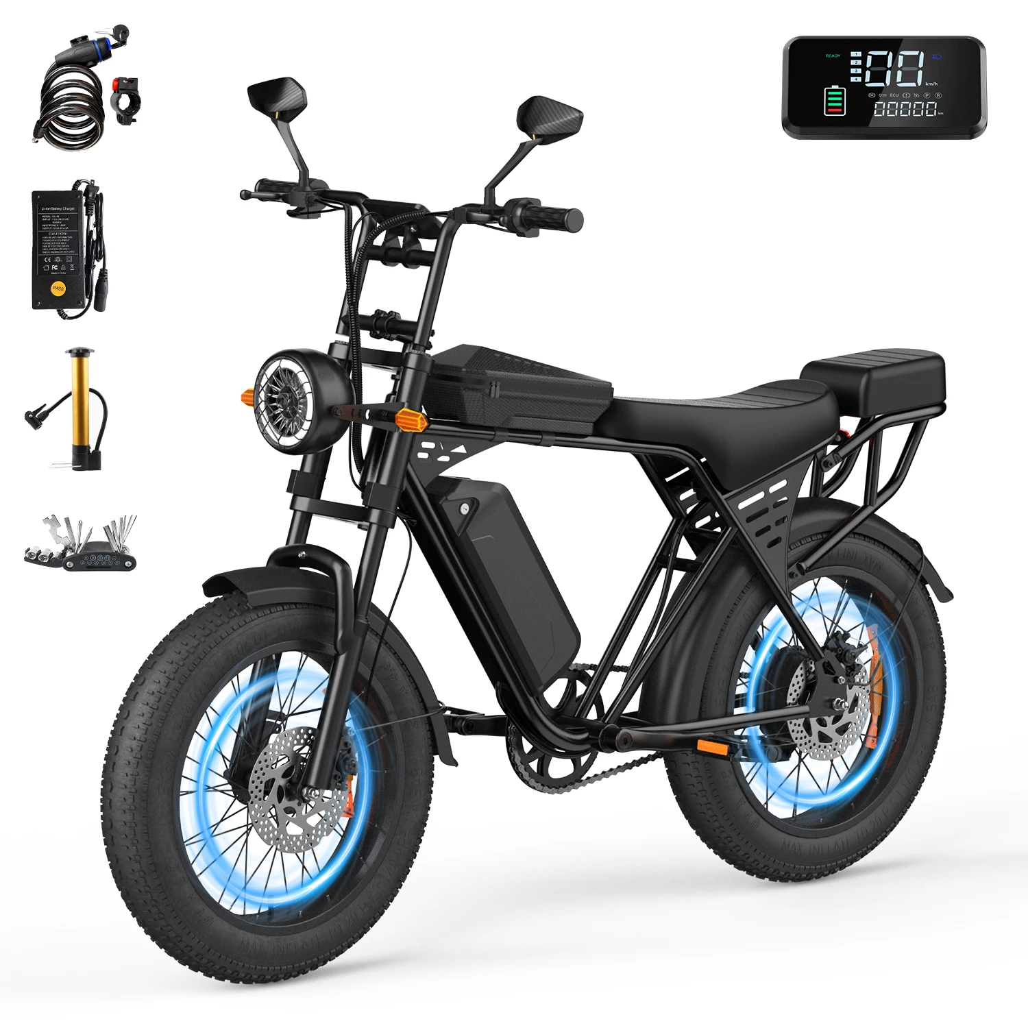 AliExpress Electric Bike Aairsk X5 750W Motor 48V15AH Battery Electric Bicycle Electric Motorcycle 20*4.0 Inch All Terrain Fat Tire E-bike