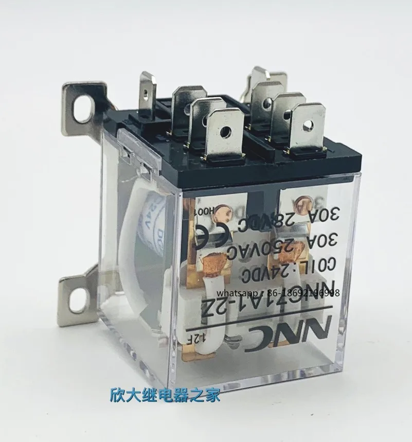 

Новое реле Xinda NNC71A1-2Z 2026 года, 30А, высокомощное, JQX-12F-24VDC, 2НО, 8 контактов, оригинал