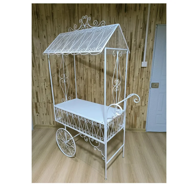 

Wedding corrugated candy pop champagne cake decorative display stand trolley flower or candy stand