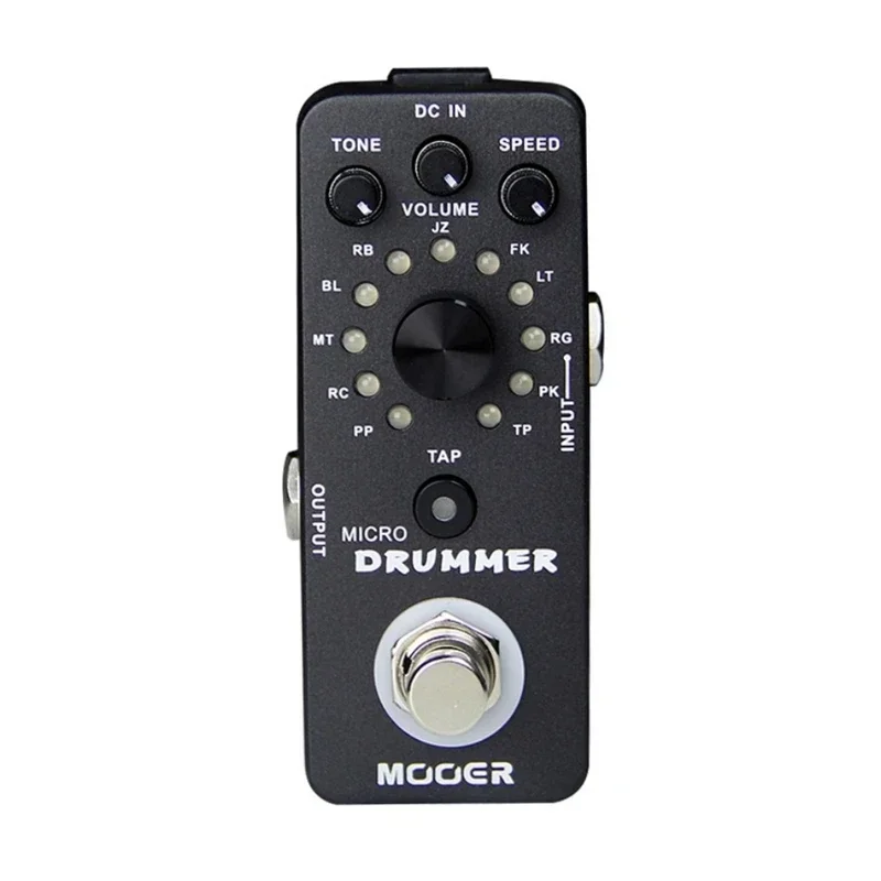 Mooer MDM1 Micro Drummer Guitar Pedal with Tap Tempo True Bypass Digital Drum Machine Full Metal Shell Guitar Effect Pedal