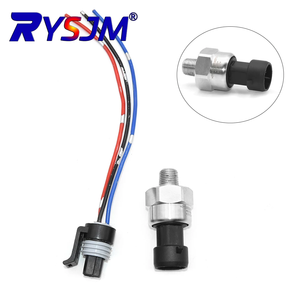 Portable Pressure Gauge Transducer 1/8NPT Thread Stainless Steel Pressure Transducer Sender Sensor for Oil Fuel Air Water