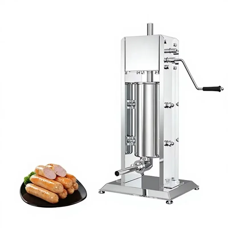 Vertical Manual Sausage Stuffer Machine Commercial Household Meat Filler Tool for Making Hot Dogs Ham Sausages Kitchen