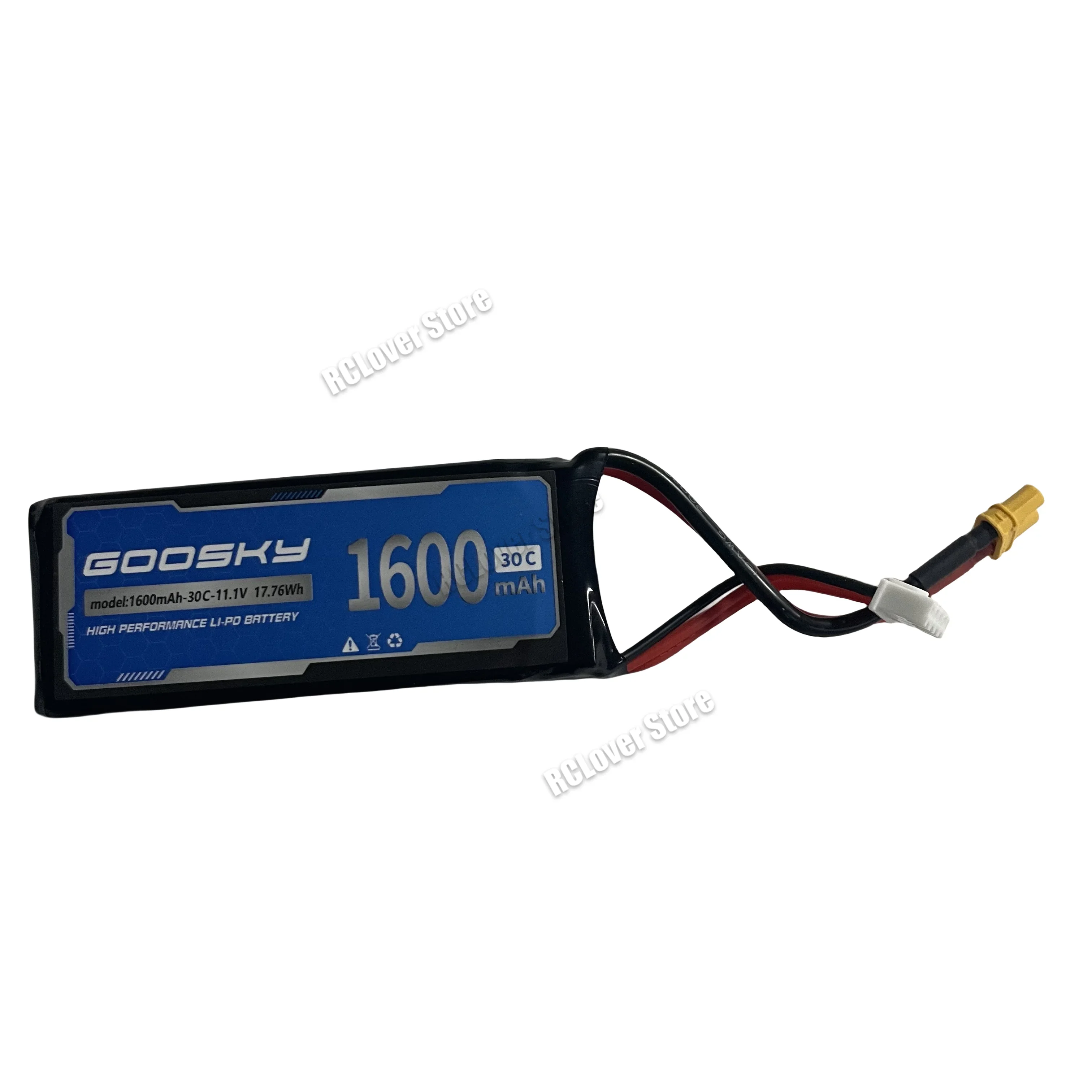 11.1V 1600mAh 30C Lipo Battery for GOOSKY E2 GPS UH-1Y RC Helicopter High-Performance Spare Part Accessory