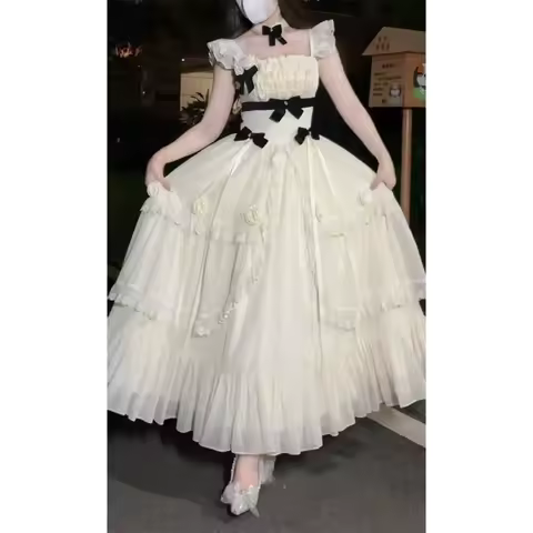 Lace Evening Party Dress Women 2000s American Vintage Clothing Outwear Bodycon Slim Dress 2025 Korean Fashion French Elegant