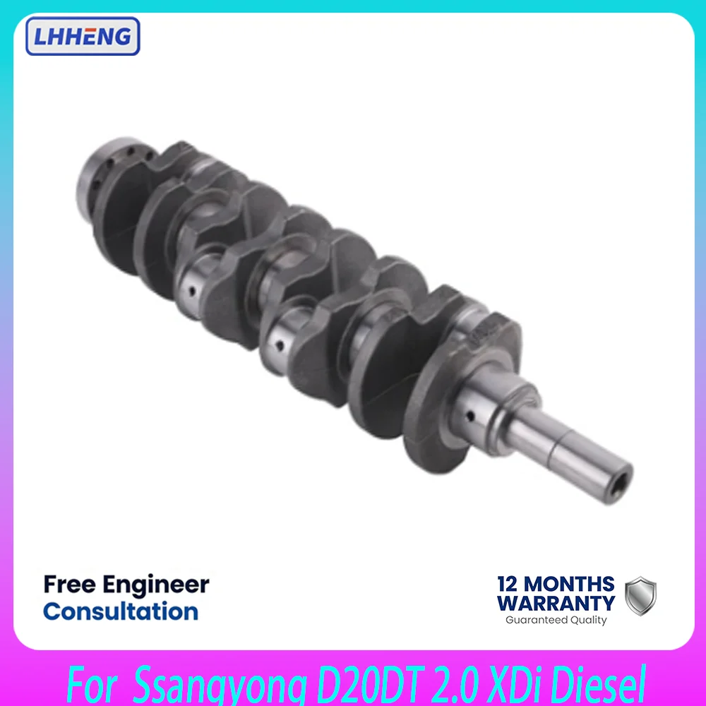 6640310101 Engine Crankshaft Fit Ssangyong D20DT 2.0 XDi Diesel Actyon Kyron Actyon Sports Rexton Korando Replacement Parts
