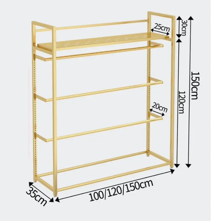 Adjustable Internet celebrity underwear store underwear window display rack floor-to-ceiling bra shorts single side wall side