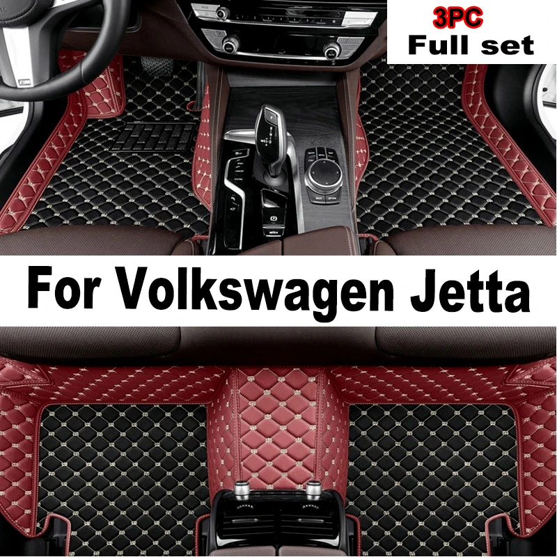 

Leather Car Floor Mats For VW Volkswagen Jetta Vento A7 2019 2020 2021 2022 2023 Leather Car Matt Interior Parts Car Accessories