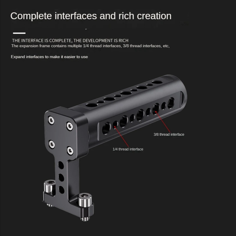 For Sony Canon Rabbit Cage Upper Handle Camera Rabbit Cage Portable Convenient Aluminum Alloy Upper Handle