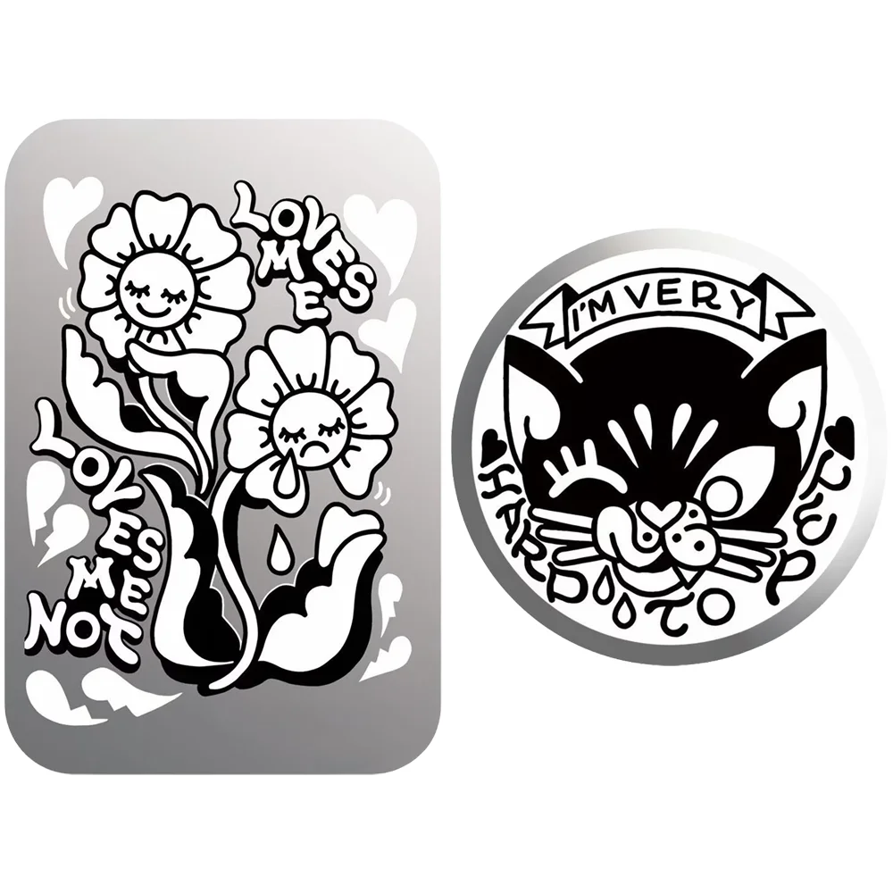 Line Smiley Flowers Magnetic Phone Folding Stand for IPhone Holder Mount Support for Galaxy S