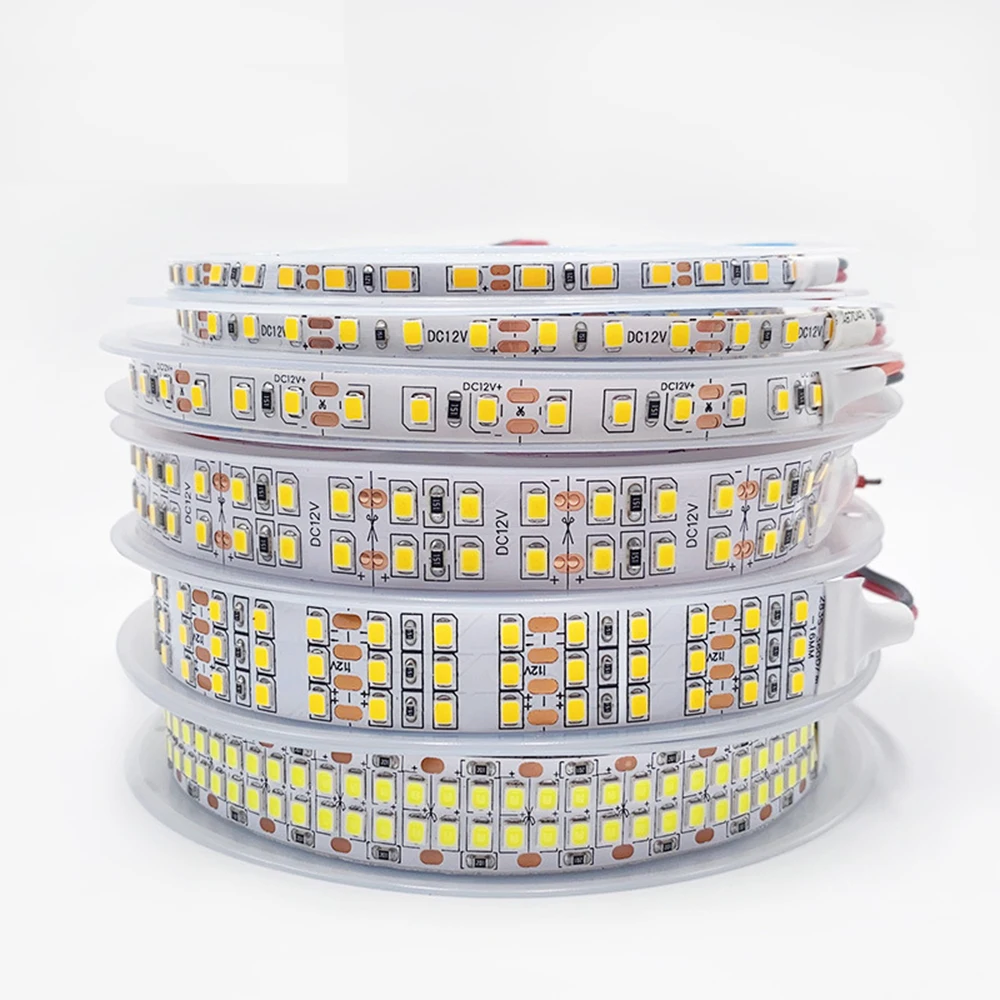 

12V 24V 4MM 5MM 8MM 10MM 15MM 16MM LED Strip SMD 2835 5M LED Stripe Tape Light Flexible Strip Ribbon Home Decor Light