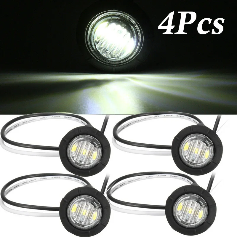 for Truck Lights Marker 4pcs Trailer for mini Round LED Button Lamps Hot Sale Latest Practical for Truck Lights