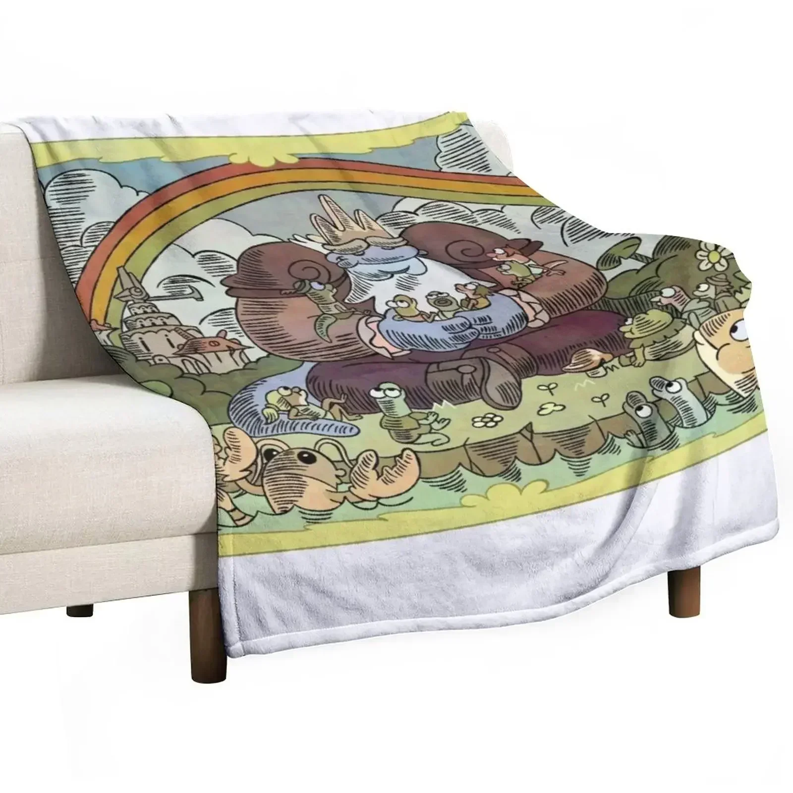 

King Andrias Mural Throw Blanket Comforter for babies For Sofa Thin Blankets For Sofas Blankets